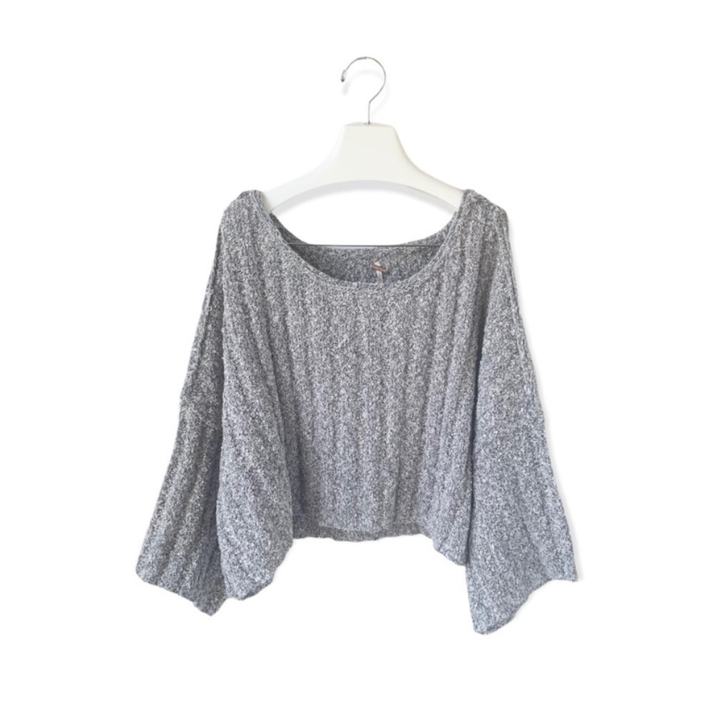 NWT Free People Oversized Cropped Sweater - Picture 14 of 16